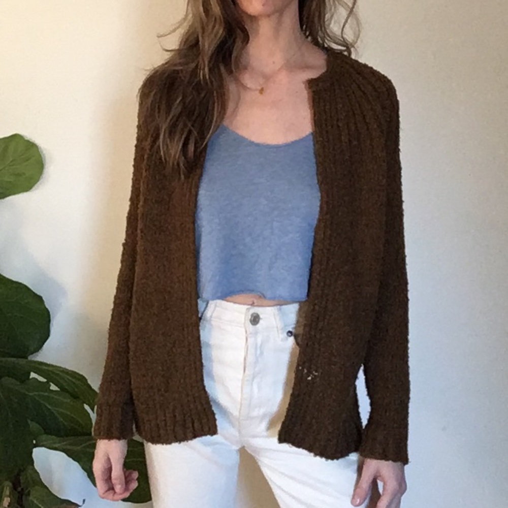 Wool Boucle Cardigan